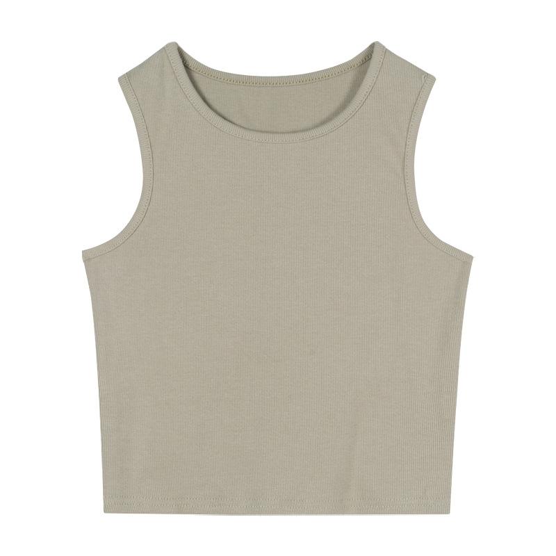 Hollow Vest Women's Summer Sleeveless Black Inner and Sexy Short Outer Top