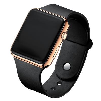 Einfache Digitaluhr für Herren Damen Mode Sport LED Elektronische Uhr Schwarzes Silikonarmband Lässige Herrenuhr Reloj Hombre