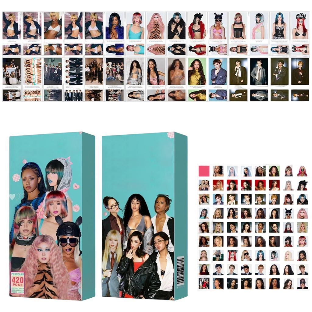Collectible Music Album Greeting Cards with Audio Sharing Postcards, 420-Piece Set