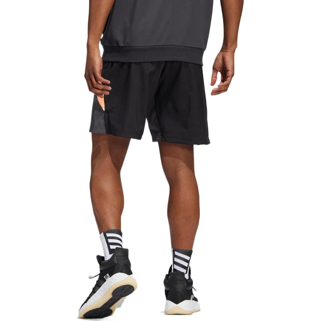 Adidas Galaxy Shorts With Striped Logo Print And Drawstring Men Bottoms Grey IC1954