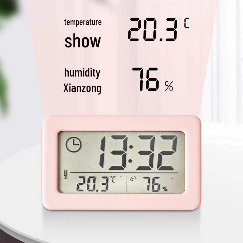 Mini Desktop Digital Clock with Thermometer and Hygrometer