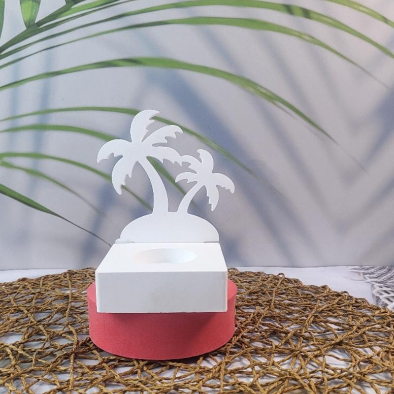 Coconut Tree Candle Holder Silicone Molds Candlesticks Castings Moulds Resins Molds Craft Molds for Tapers Candle
