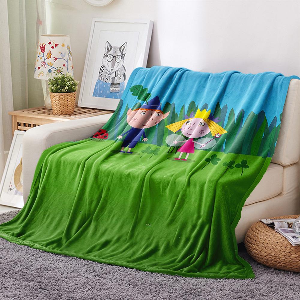 Ben and Holly Flannel Blanket, High quality Comfortable for All Seasons, Home Decor, Warmth and Comfort