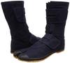 Nissin Rubber Men's Long Work Boots for Self-Gardening, Split Toe, Velcro Closure, No Toe Cap, Navy, Size 26.5 cm