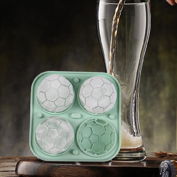 Soccer Shape Ice Cubes Maker Molds Creative Football Themed Ice Tray For Sports Event Drink Accessories