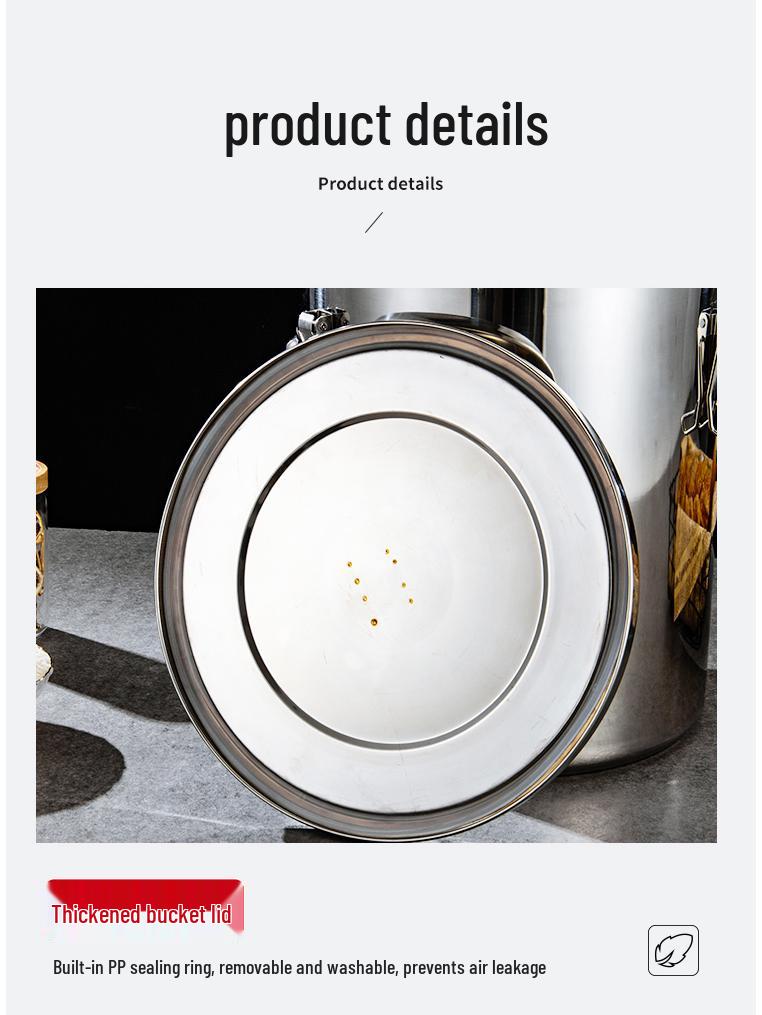 Barril Sellado Multiusos de Acero Inoxidable 304 para Almacenamiento de Vino, Té, Leche, Fermentación, Aceite o Arroz