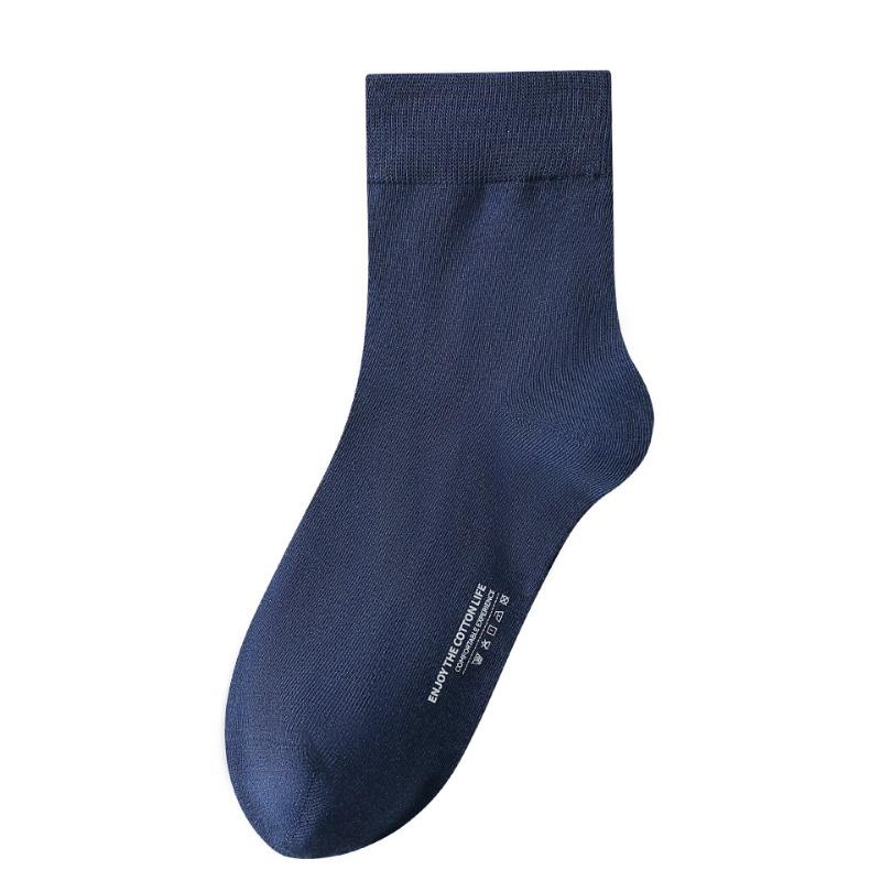 Male Spring and Autumn Cotton Anti Bacterial Deodorant Sweat Absorption Breathable Tube Socks