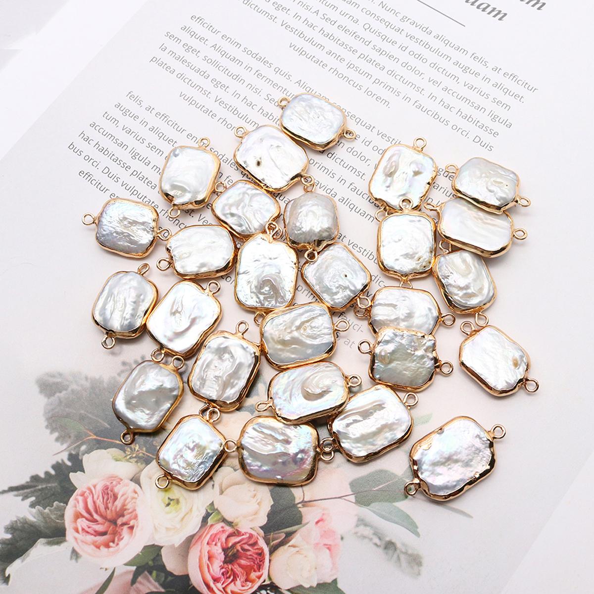 

1 шт. жемчужный соединитель жемчужный нерегулярный соединитель для изготовления ювелирных изделий своими руками ожерелье бисер аксессуар 24x19mm