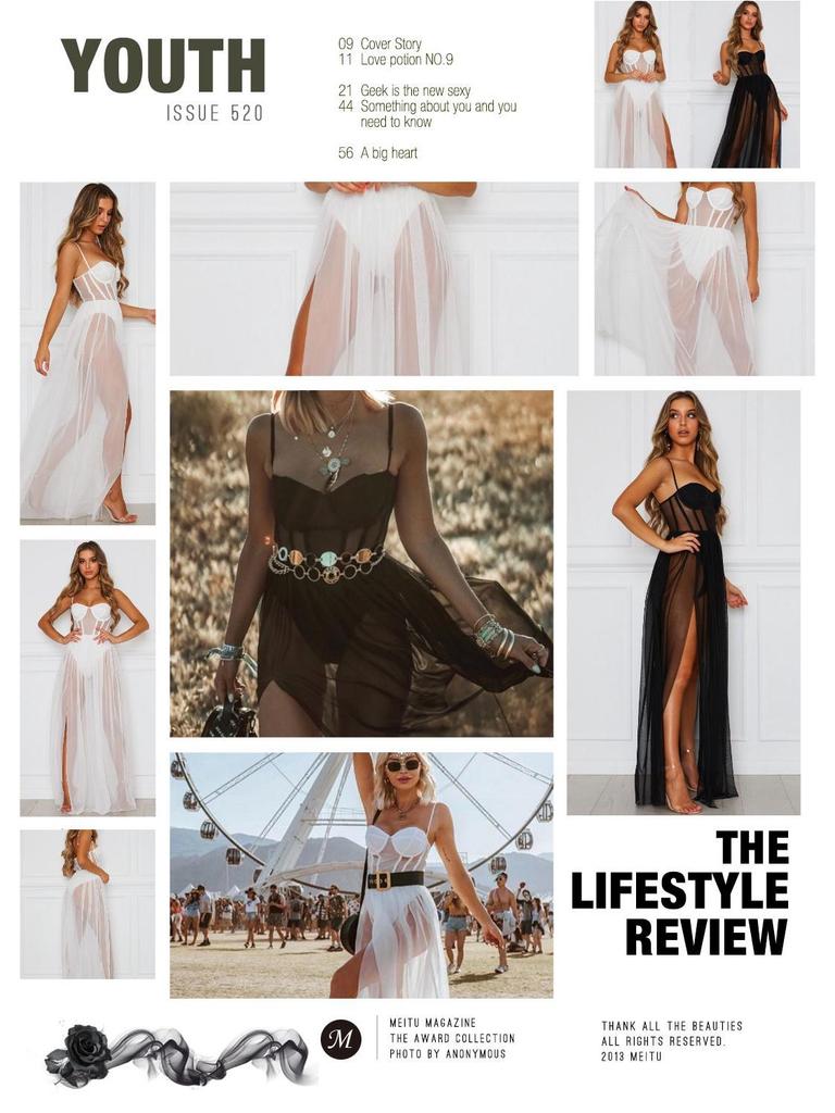 Hot Sale White Mesh Long Dress - Muse Macy Collection