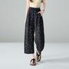 SOFSIL Women's High-Waist Polka Dot Ramie Harem Pants
