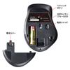 Sanwa Supply Silent Bluetooth Mouse (with Side Wheel, 5 Buttons, Black) MA-BBS523BK