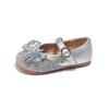 2024 Children Leather Shoes for Girls Autumn New Princess Style Fashion Comfortable Anti-slippery Elegant Rhinestone Party Shoes