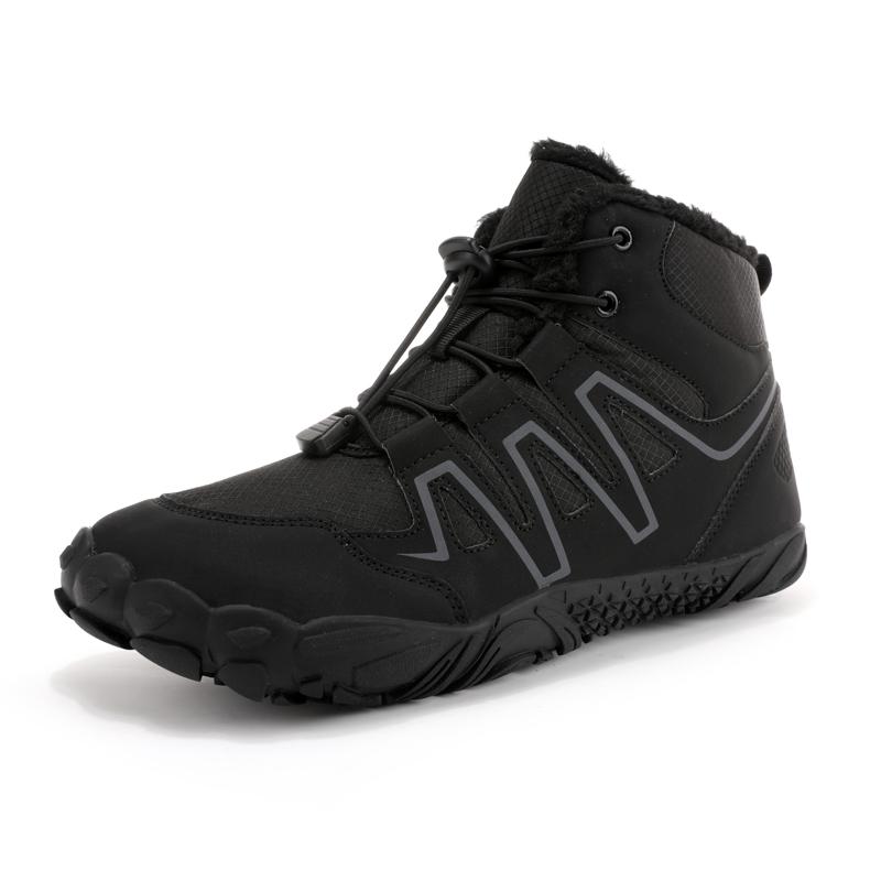 Fashion New Winter Boots For Men Snow BareFoot Outdoor Non-slip Warm Fur Casual Sneakers Lightweight Ankle Boots Hiking Shoes Plus Size