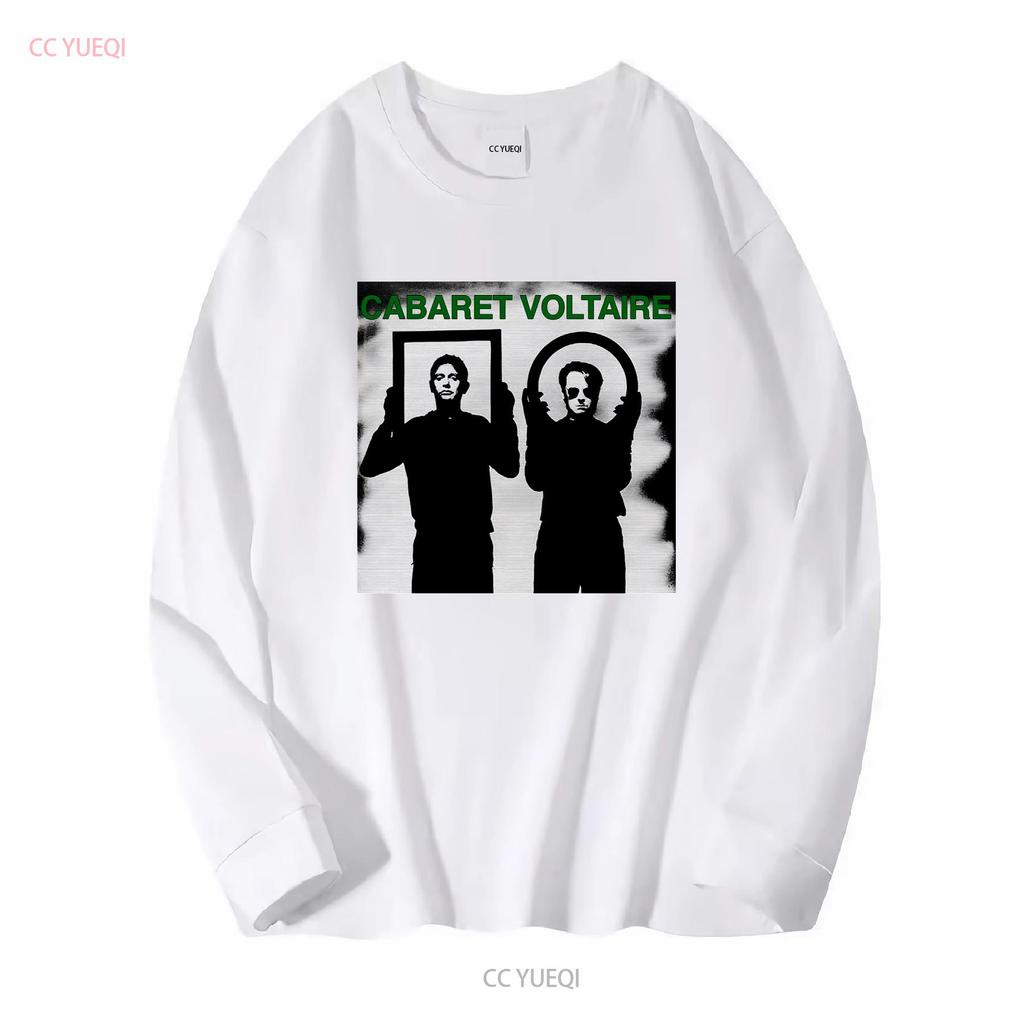 Cabaret Voltaire T-Shirt Industial Postpunk lange oder kurze Ärmel vintage Gewaschen Lässig Dehnbar homme Mode