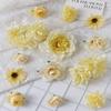 Orange Series Silk Artificial Flowers for DIY Headdress, Clothing Accessories, and Decorative Straw Hat Embellishments.