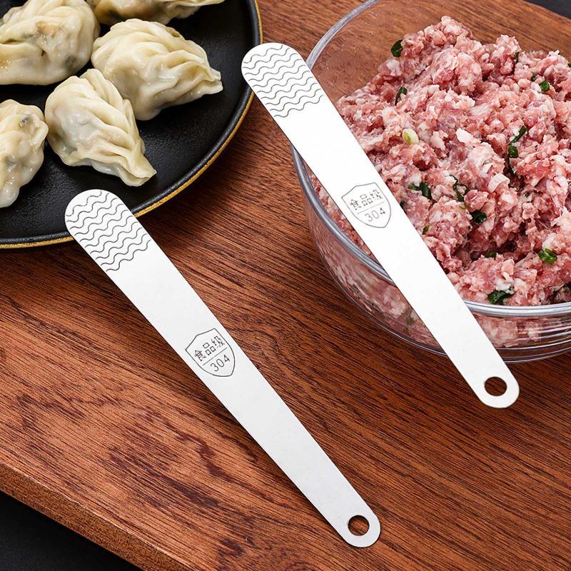 Edelstahl-Teigtaschenlöffel, Ein perfektes Werkzeug zum Aufnehmen von Teigtaschen, Wontons, Knödeln, Brötchen und Wontons