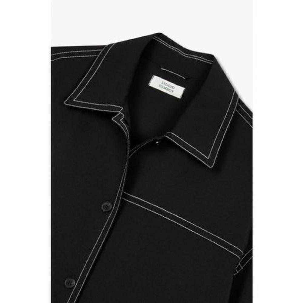 Studio Tomboy Poly Color Stitch Blouse 9176321882