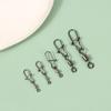 100 Buc/Cutie Conector Pescuit Inox Pin 4# 6# 8#10#12# Vârtel Rulant cu Rulment cu Agrafă Accesorii Momeală Cârlig de Pescuit