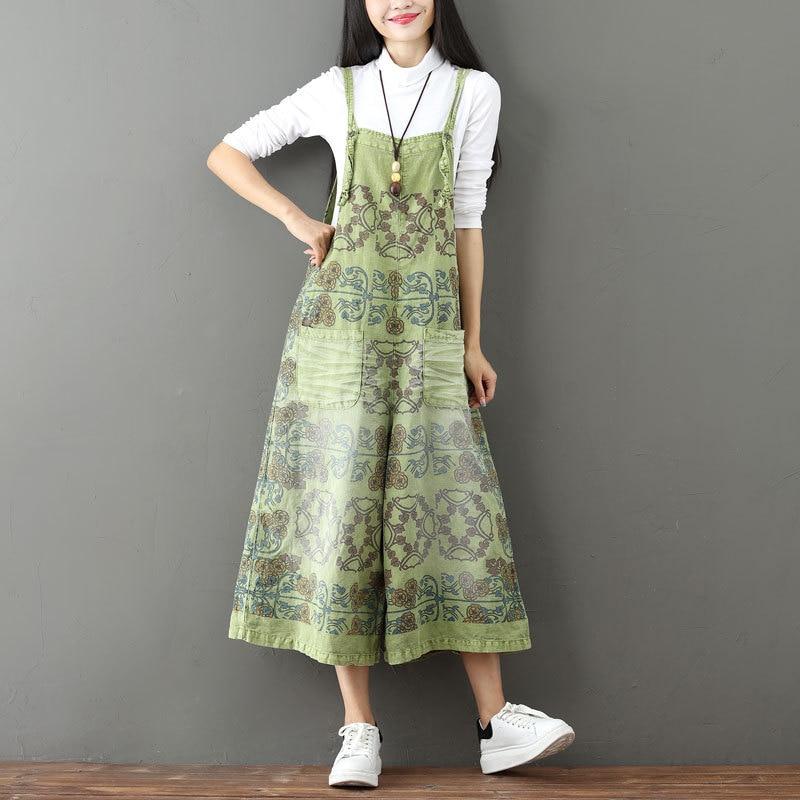 Johnature Stropp Denim Jumpsuits Vide Ben Dame Jumpsuits