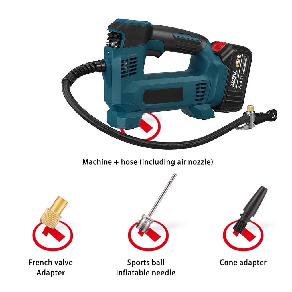 Wiederaufladbarer Auto-Luftkompressor, kabellose aufblasbare Pumpe, tragbare Luftpumpe, Auto-Reifenfüller, digital, für Fahrradbälle