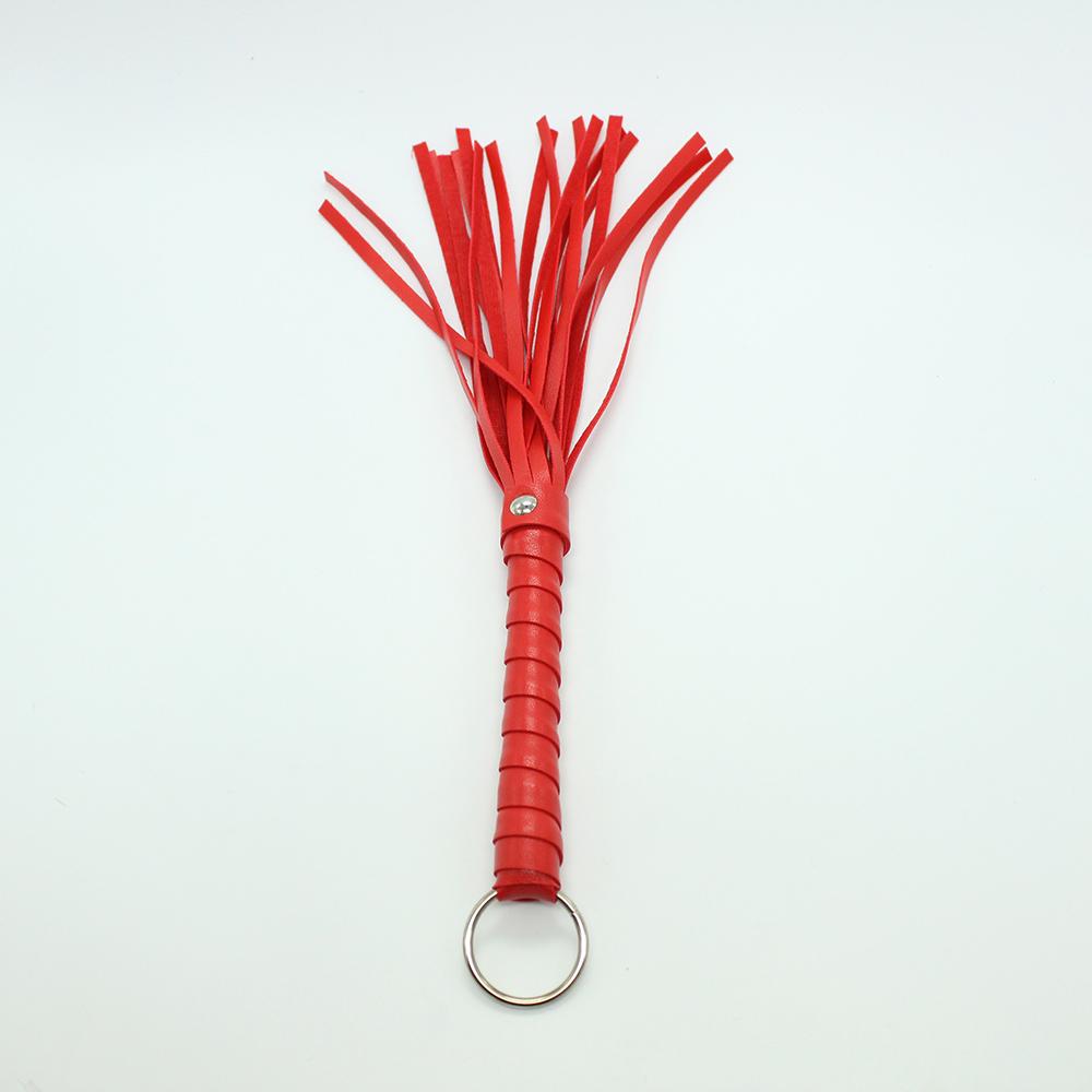 VaHppy Small Loose Whip 28cm 20g With Iron Ring Fringe Ponytail 3Colors PU MINI Style SM BDSM Sex Toys Couple Flirting Gadgets Conditioning Spanking