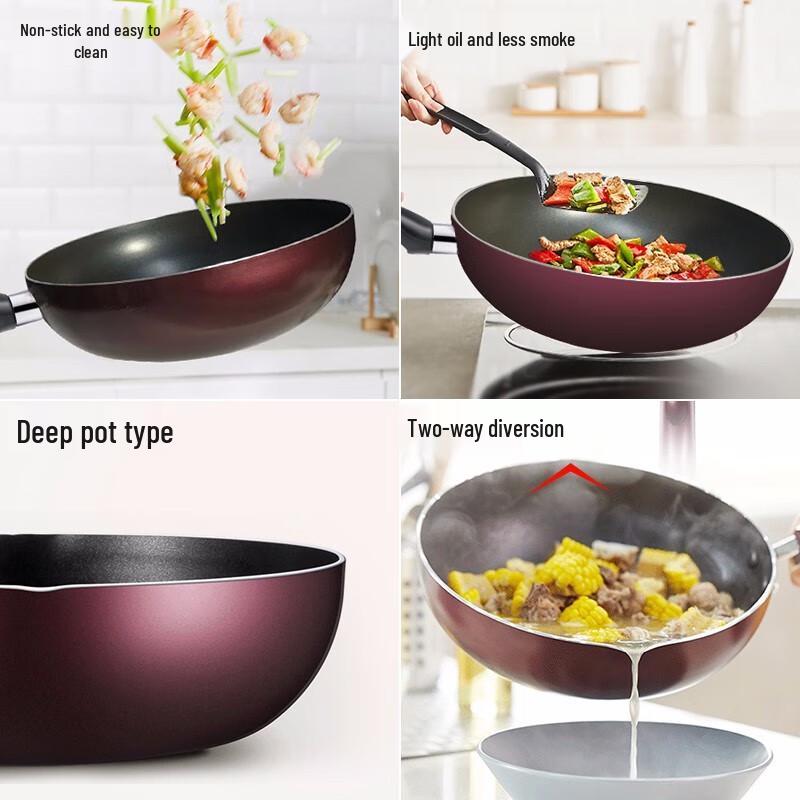 Joyoung 28cm Maifan Stone Non-stick Wok
