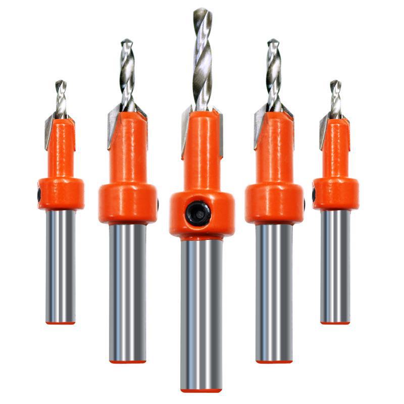 Woodworking Countersink Drill with Alloy Cone Head for Screw Installation, Step Drill for Salad Drill.