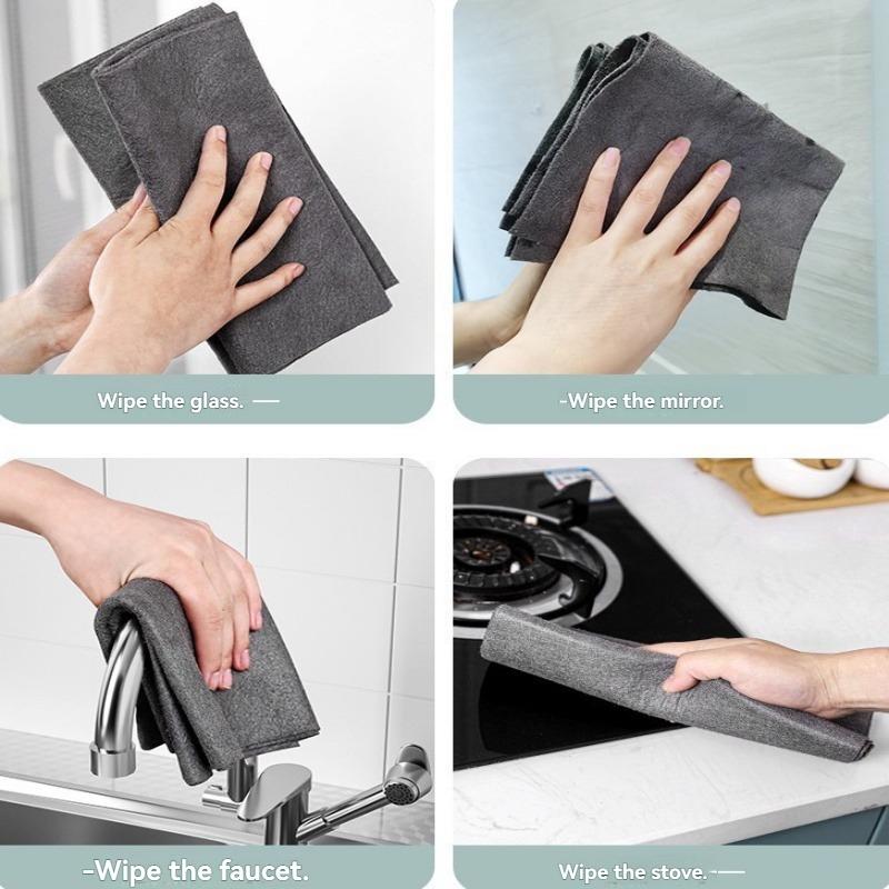 Magic Glass Cleaning Cloth Streak Free No Water Marks Mirror Wiping Household Cleaning Sponge for Home Use
