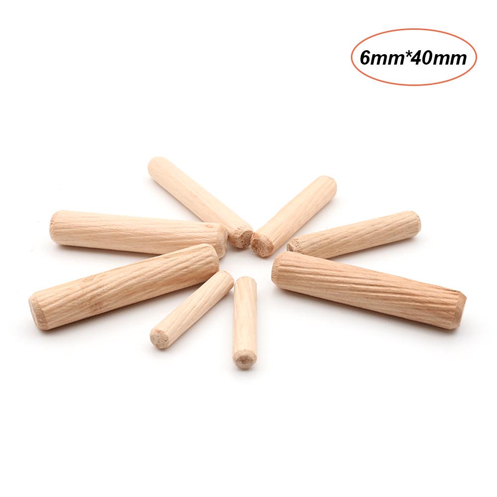 100pcs Dowel Wood Dowels Fluted Wooden Dowels Set of 100pcs Dowel Pins Fluted Pins