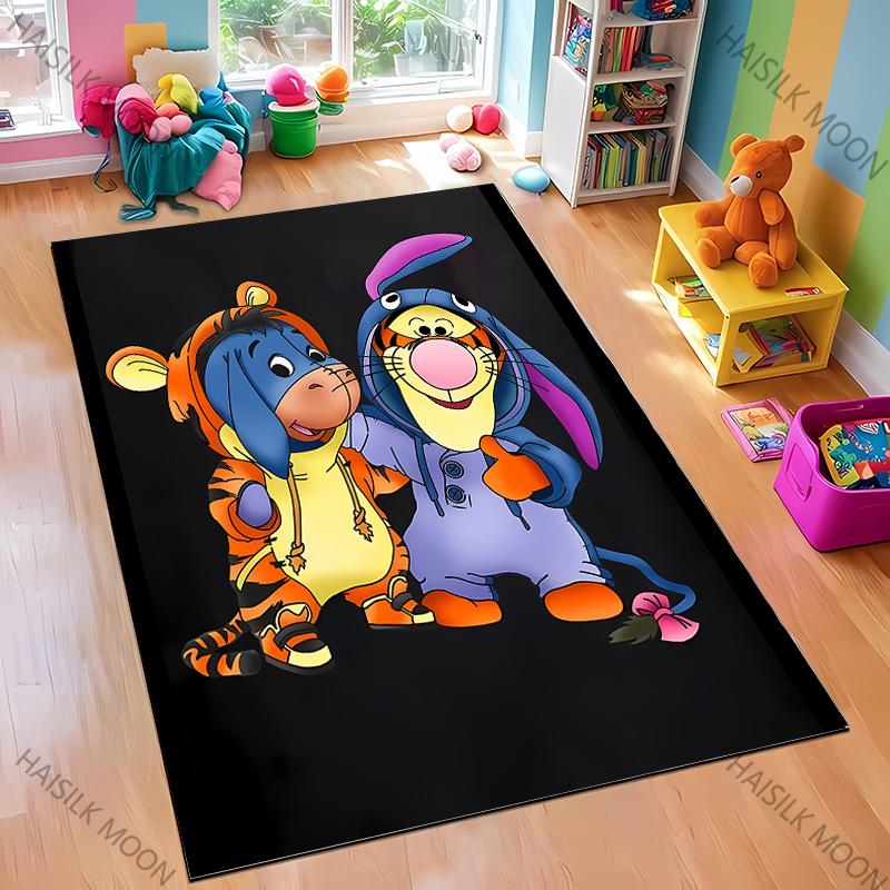 1PC Winnie The Pooh Eeyore Theme Rug Bedroom Living Room Carpet for Floor Mat Home Decor Non-Slip Floor Pad Rug Gift Potdemiel