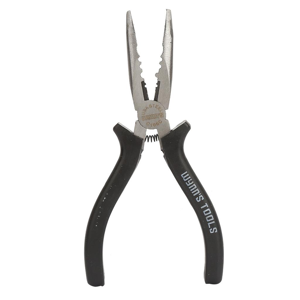 6   High Carbon Steel Slimline Bent Nose Pliers Round Curved Nose Pliers for Multiple Purposes