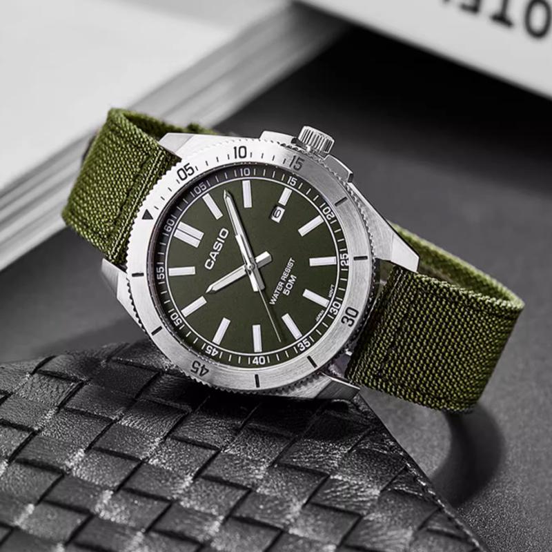Casio Men Standard Series Green Watch MTP-B155C-3E MTP-B155C-3E