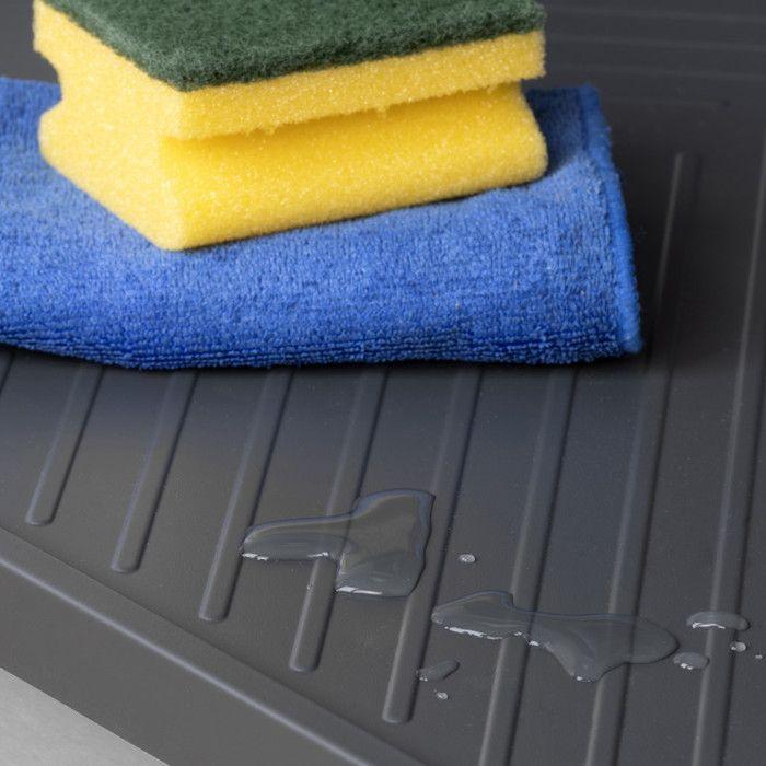 -Emuca Protecteurs Fond Pour La Cuisine Sink, M80, 767x580mm, Épaisseur De La Planchet 16mm, Découpable, Plastique, Gris Antracite