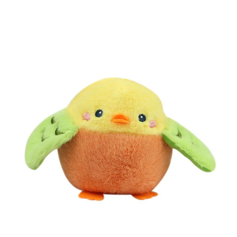 1pc Cute Lifelike Bird Plush Toy Soft Parrot Penguin Stuffed Plushies Keychain Simulation Animals Pendant Gift for Birthday