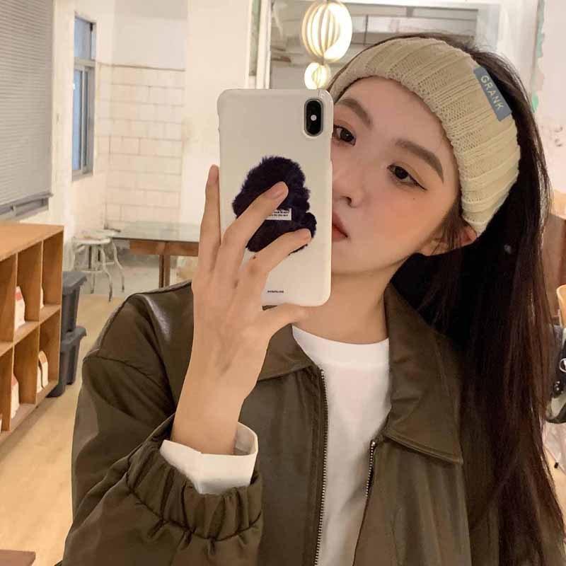 Women Winter Wide Headband Solid Color Knitted Warm Headwrap Girls Punk Elastic Headwear Sports Hair Bands Accessories