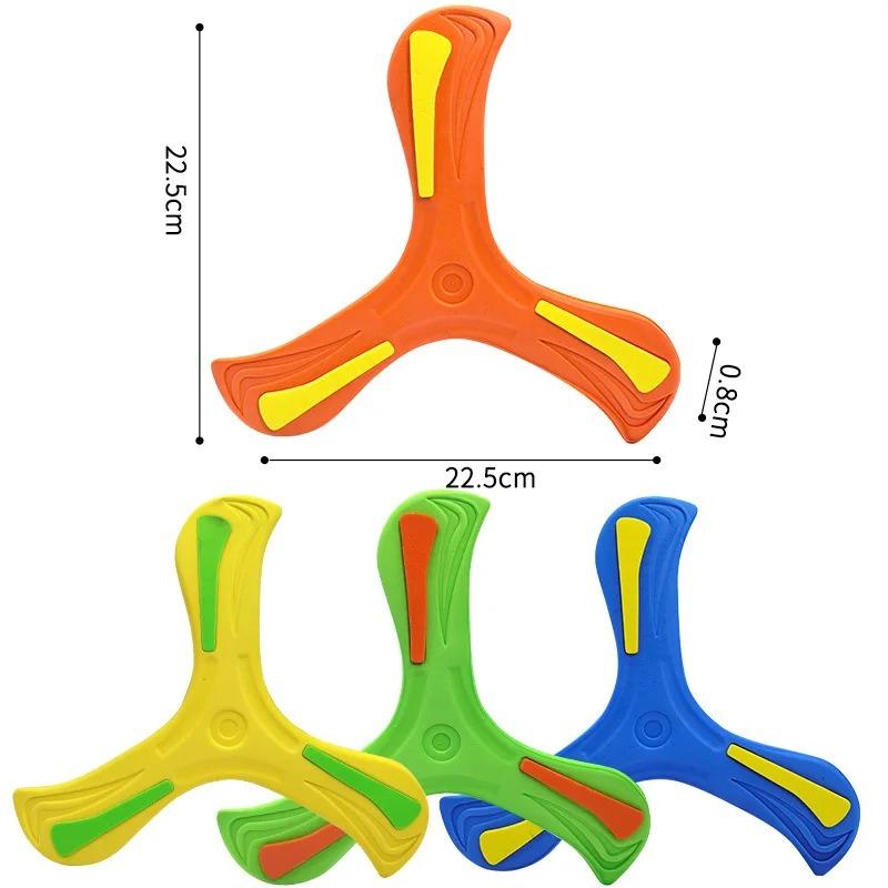 Children Boomerang Soft Three-leaf Cross Adult-kids Interactive Outdoor Toy Early Education Puzzle Decompression Gift