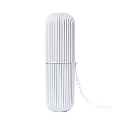 Travel Portable Toothbrush Box Toothpaste Holder Cup Bathroom Products (Grey)