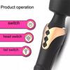 Powerful Magic Wand Vibrator for Women USB Rechargeable 2 Motors Vagina Massager G-Spot Clitoris Stimulator Sex Toys Adult Goods