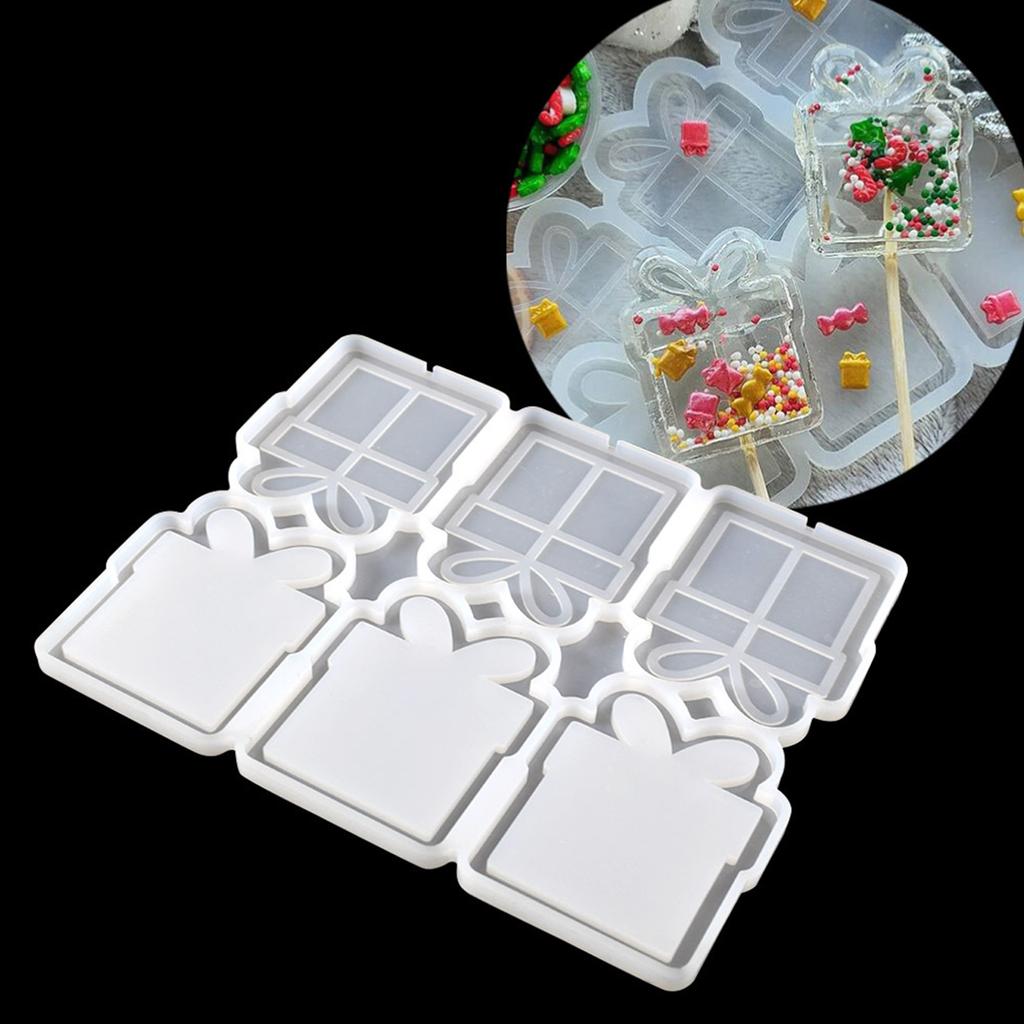 Sugarcraft Mould Cookie Mould Gift Box Gift Food-grade Silicone Candy Cutter Lollipop Mold Easy To Clean Baking Utensils