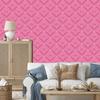 Geometric rhombus wallpaper powder pink, bottom powder pink 50x1000