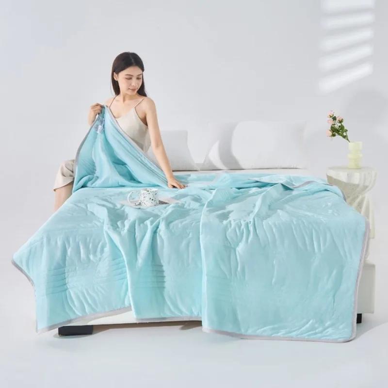 New Cool Silk Xia Liang Quilt Class A Solid Color Simple Wind Summer Quilt Cold Xia Liang Air Conditioner Quilt