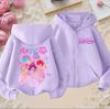 Hoodies Sweatshirts Girls Kids Girls Sweatshirt Zip Purple Hoodie Casual Top Hoodie Kids Clothing