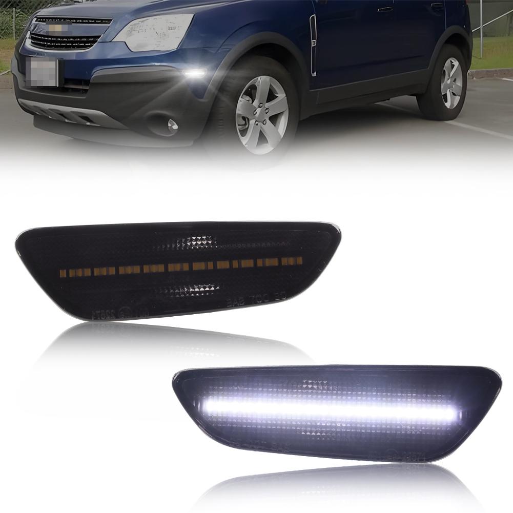 2X Front Reflector Light Side Marker Light Turn Signal Light With LED For 2008-2010 saturn Vue 2012-2015 Chevrolet Captiva Sport