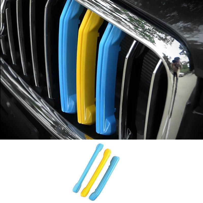 Fit For Volvo XC60 2018-2022 3-Color Front Center Mesh Grille Grill Strip Trim