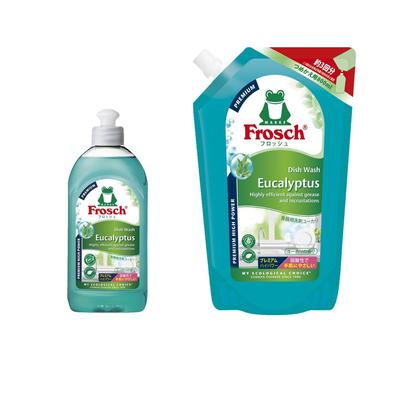 Frosh Płyn do mycia naczyń Eukaliptus 300ml Uzupełnienie 800ml Zestaw +