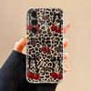 Leopard Print Bow Phone Cover Case for Samsung Galaxy A57 A56 A14 A16 A55 A25 A51 A34 A35 A26 A24 A52 A52 A17 A54 A15 A36 A37