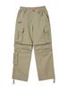NYXX Zipper Cut Cargo Pocket Pants Khaki
