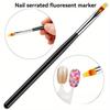 1pc Nail Tools Nail Brush Serrated Powder Bar Black Bar Nail Pen Nail Pen Gradient Pen Nail Brush
