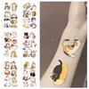 10 Stück Niedliche Katzen Tattoo Aufkleber Kawaii Cartoon Tier Kind Temporär Wasserdichte Tattoos Aufkleber Packung Party Spielzeug Geschenk