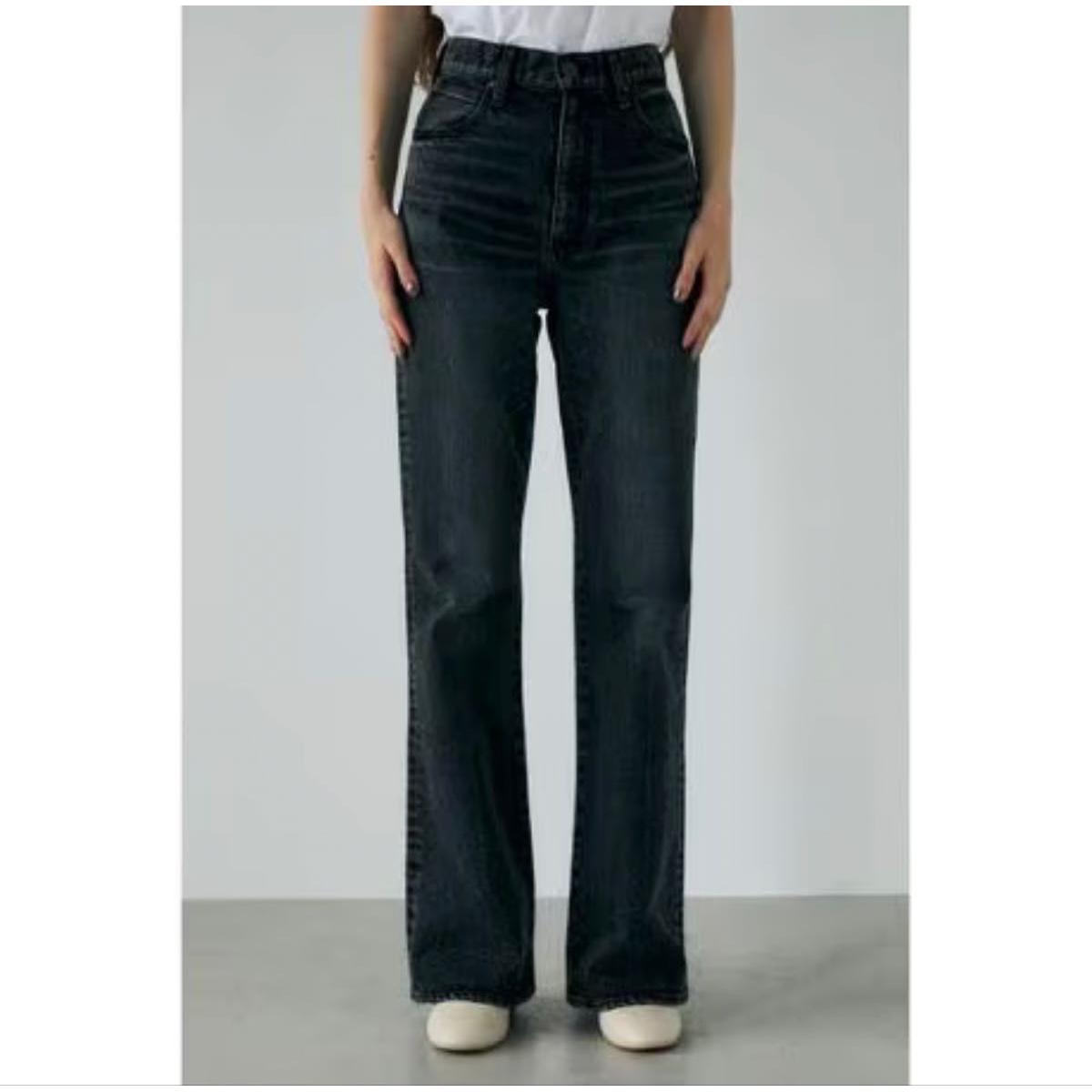moussy MVS BLACK FLARE (L) Flare pants denim